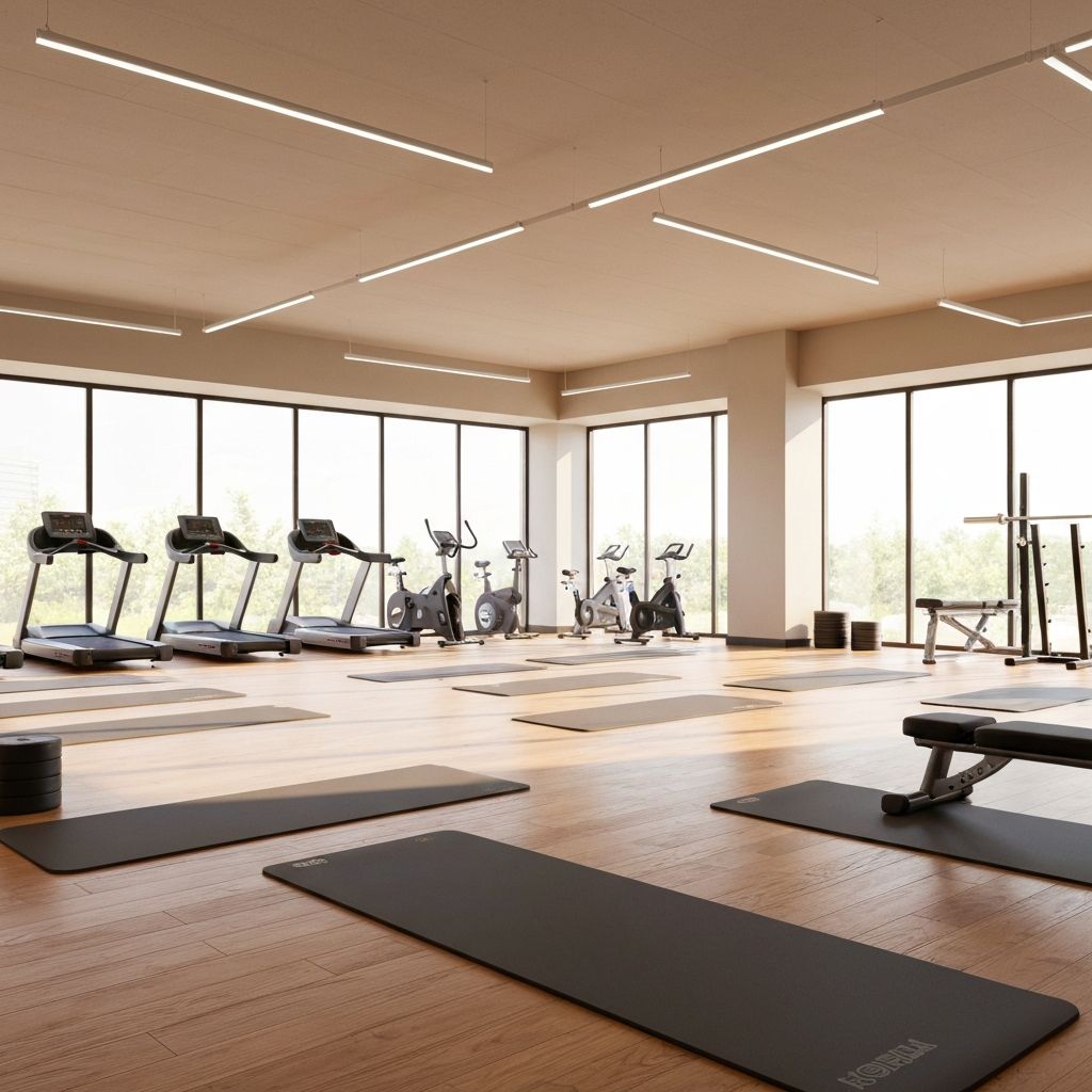 Modern movement studio interior